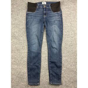 Paige Verdugo Ultra Skinny Jeans Women's 29 Blue Stretch Waist Panels Maternity
